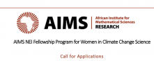 AIMS NEI Fellowship Program for Women in Climate Change Science